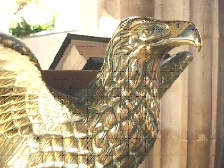 Brass eagle lectern